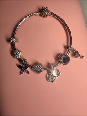 Pandora the Best is Yet to come 19Cm bracelet sparkling fire works bracelet S925